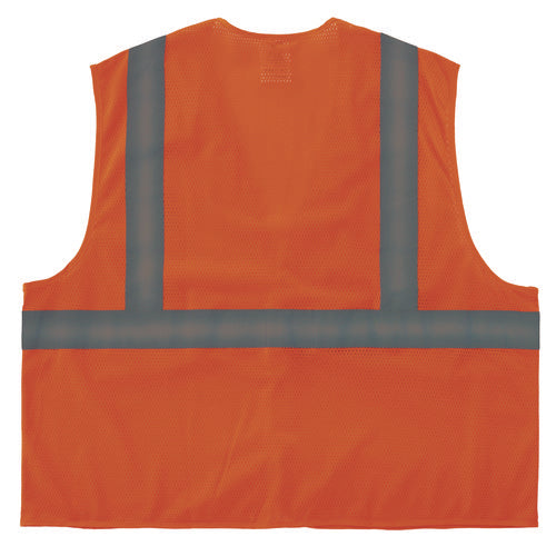 Glowear 8205hl-eco Class 2 Recycled Hi-vis Vest, Mesh, Polyester, 2x-large/3x-large, Orange