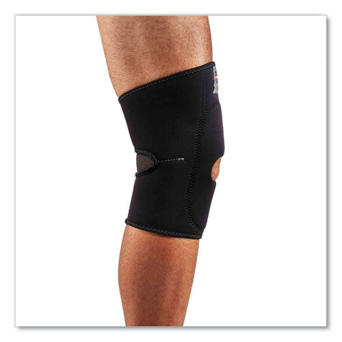 Proflex 615 Open Patella Anterior Pad Knee Sleeve, Small, Black