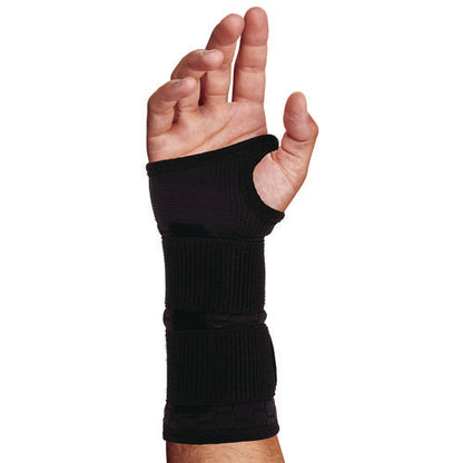 Proflex 685 Wrist Support Sleeve - Double Strap, X-large, Fits Left Hand/right Hand, Black