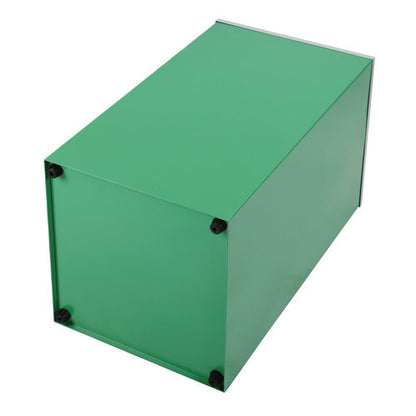 29 Gallon Trash/recycling Cans, Steel, Green Can With Square Lid