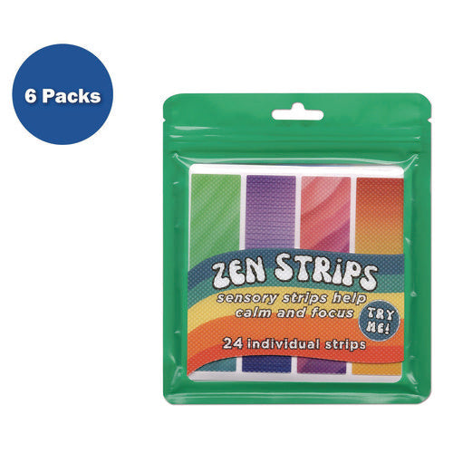 Zen Strips, Bumpy Gradient Classpack, Assorted Colors, 24/set, 6 Sets/carton