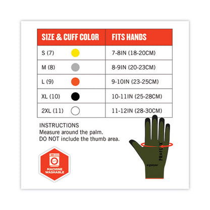 Proflex 7042 Ansi A4 Nitrile-coated Cr Gloves, Green, Small, Pair