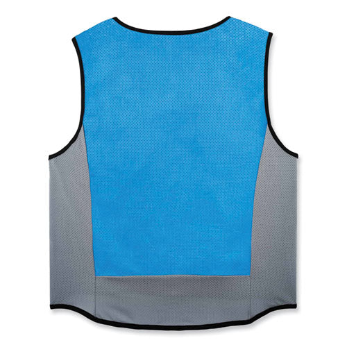 Chill-its 6667 Wet Evaporative Pva Cooling Vest With Zipper, Pva, X-large, Blue