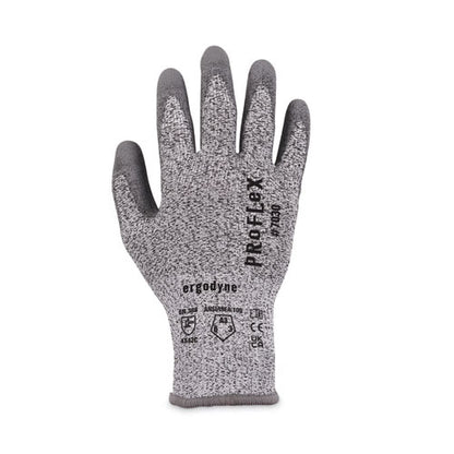 Proflex 7030 Ansi A3 Pu Coated Cr Gloves, Gray, Small, Pair