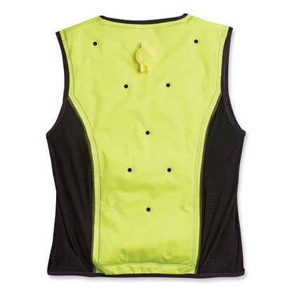 Chill-its 6685 Premium Dry Evaporative Cooling Vest With Zipper, Nylon, 3x-large, Lime