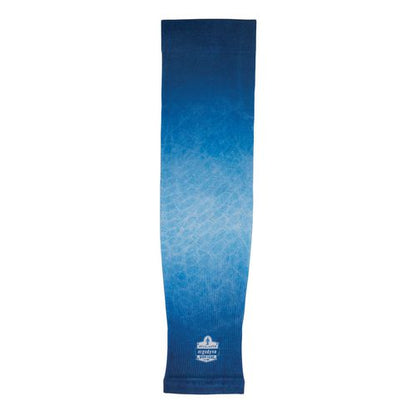 Chill-its 6695 Sun Protection Arm Sleeves, Polyester/spandex, X-large/2x-large, Blue