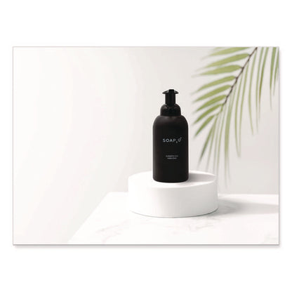 Elegantly Eco Glass Bottle For Foaming Hand Soap, Black