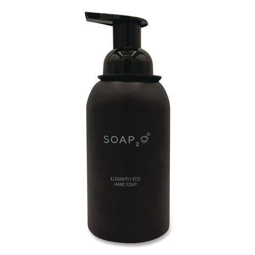 Elegantly Eco Glass Bottle For Foaming Hand Soap, Black