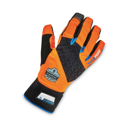 Proflex 818wp Thermal Wp Gloves With Tena-grip, Orange, Large, Pair