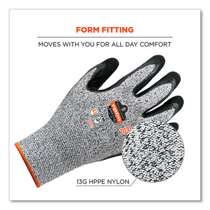 Proflex 7031 Ansi A3 Nitrile-coated Cr Gloves, Gray, 2x-large, Pair