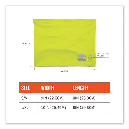 Chill-its 6489 2-layer Cooling Performance Knit Multiband, Polyester/spandex, 2x-large/3x-large, Hi-vis Lime