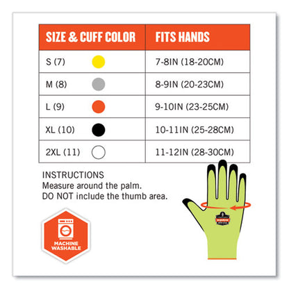 Proflex 7022 Ansi A2 Coated Cr Gloves Dsx, Lime, 2x-large, Pair