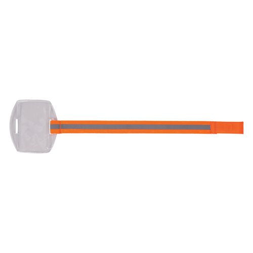 Squids 3386 Arm Band Id/badge Holder, Vertical, Hi-vis Orange, 3.75 X 4.25 Holder, 2.5 X 4 Insert, 10/pack