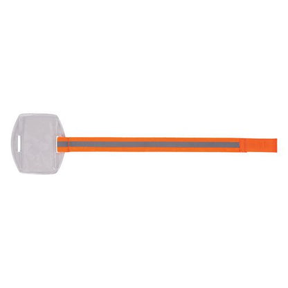 Squids 3386 Arm Band Id/badge Holder, Vertical, Hi-vis Orange, 3.75 X 4.25 Holder, 2.5 X 4 Insert, 10/pack