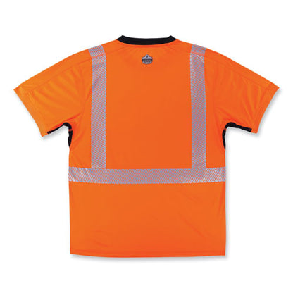 Glowear 8283bk Class 2 Lightweight Performance Hi-vis T-shirt, Polyester, Large, Orange