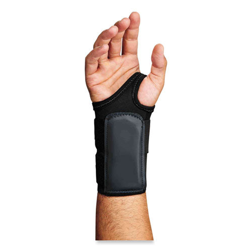 Proflex 4010 Double Strap Wrist Support, Small, Fits Left Hand, Black