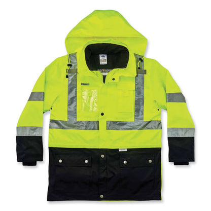 Glowear 8388 Class 3/2 Hi-vis Thermal Jacket Kit, 3x-large, Lime