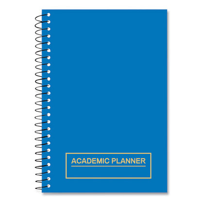 Wirebound Academic Weekly Planner, Assorted Cover Colors, 8 X 5.5, 14-month (july - August) 2023-2024, 28/carton