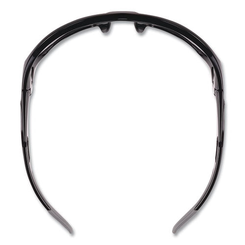 Skullerz Baldr Safety Glasses, Black Nylon Impact Frame, Smoke Polycarbonate Lens