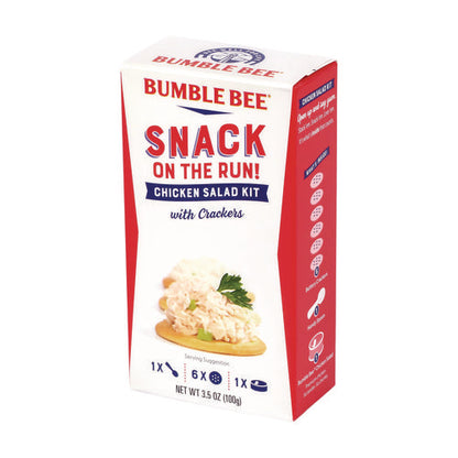 Snack On The Run Chicken Salad Kit With Crackers, 3.5 Oz Box, 6/carton