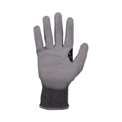 Proflex 7071 Ansi A7 Pu Coated Cr Gloves, Gray, Large, 12 Pairs/pack