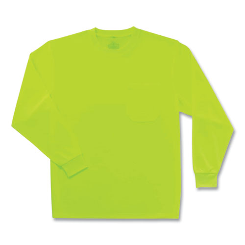 Glowear 8091 Non-certified Hi-vis Long Sleeve Shirt, 5x-large, Lime