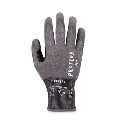 Proflex 7071 Ansi A7 Pu Coated Cr Gloves, Gray, X-large, Pair