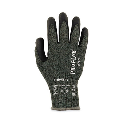 Proflex 7070 Ansi A7 Nitrile Coated Cr Gloves, Green, Small, 12 Pairs/pack