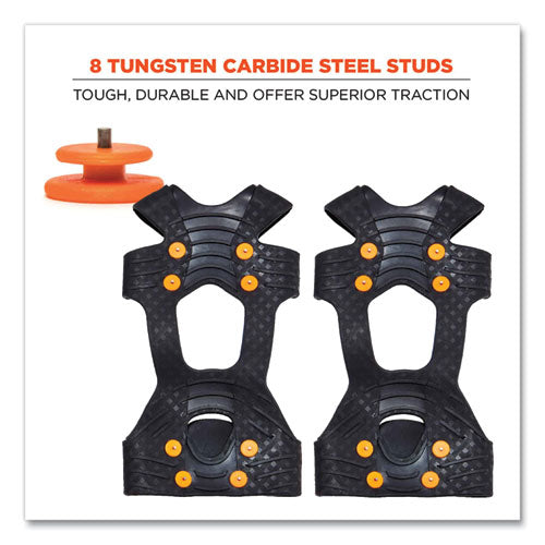 Trex 6300tc One-piece Slip-on Tungsten Carbide Ice Cleats, X-large, Black, Pair