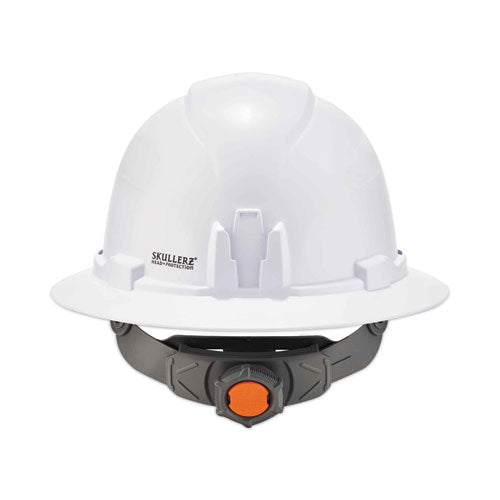 Skullerz 8971led Class E Hard Hat Full Brim With Led Light, White