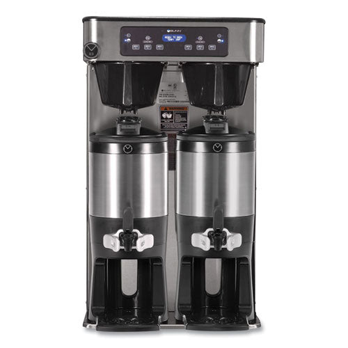 Icb Infusion Series Twin Tall Coffee Brewer, 51 Cups, Silver/black