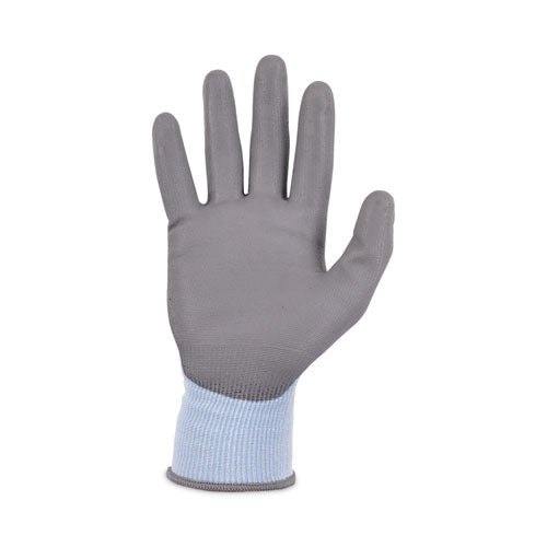 Proflex 7025 Ansi A2 Pu Coated Cr Gloves, Blue, Large, Pair