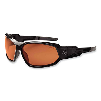 Skullerz Loki Safety Glasses/goggles, Black Nylon Impact Frame, Polarized Copper Polycarbonate Lens