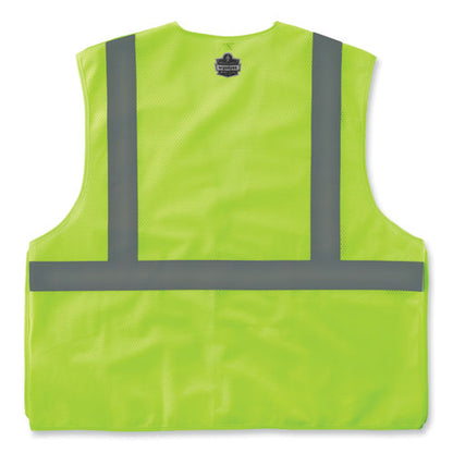 Glowear 8215ba-s Single Size Class 2 Economy Breakaway Mesh Vest, Polyester, X-large, Lime