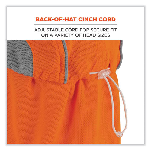 Chill-its 6650 High-performance Hat Plus Neck Shade, Polyester, One Size Fits Most, Orange