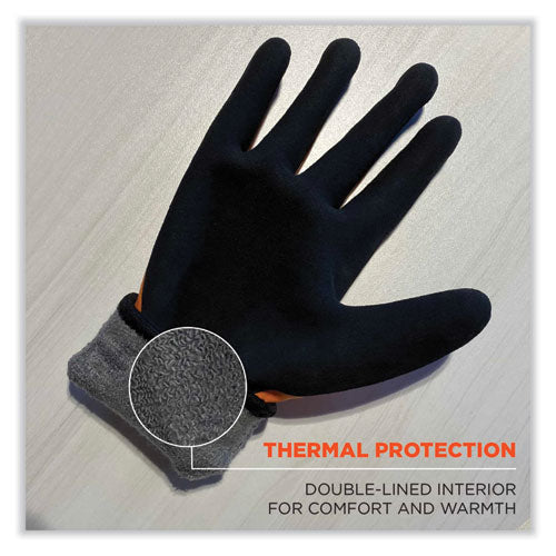 Proflex 7551 Ansi A5 Coated Waterproof Cr Gloves, Small, Orange, Pair