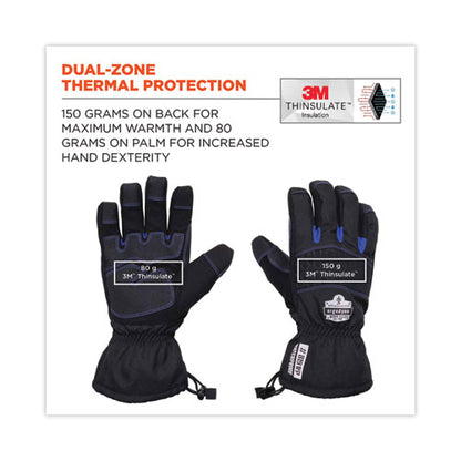 Proflex 819wp Extreme Thermal Wp Gloves, Black, Small, Pair