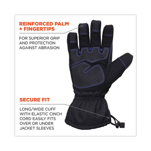 Proflex 819wp Extreme Thermal Wp Gloves, Black, Small, Pair