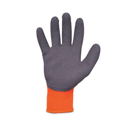 Proflex 7401 Coated Lightweight Winter Gloves, Orange, Large, 144 Pairs