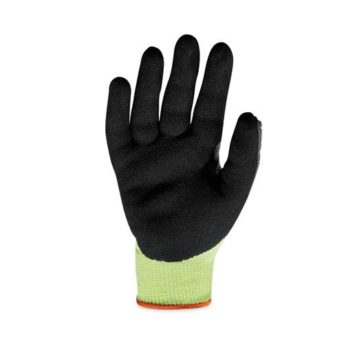 Proflex 7141 Ansi A4 Dir Nitrile-coated Cr Gloves, Lime, Medium, 72 Pairs/pack