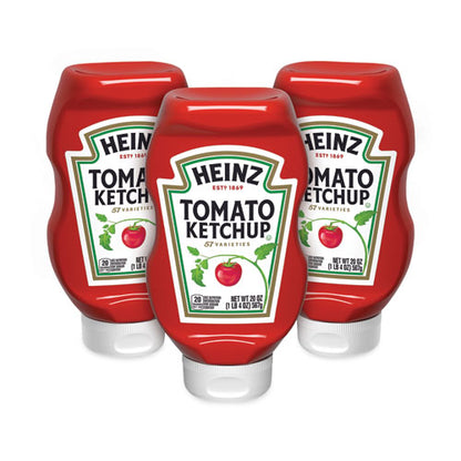 Tomato Ketchup Squeeze Bottle, 20 Oz Bottle, 3/pack