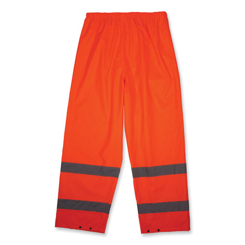 Glowear 8916 Class E Lightweight Hi-vis Rain Pants, 5x-large, Orange