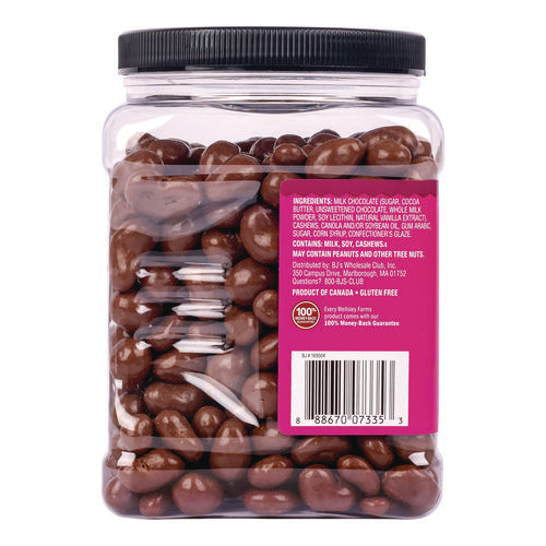 Milk Chocolate Covered Cashews, 44 Oz Jar