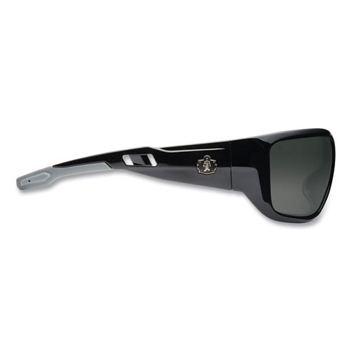 Skullerz Baldr Safety Glasses, Black Nylon Impact Frame, Polarized Smoke Polycarbonate Lens