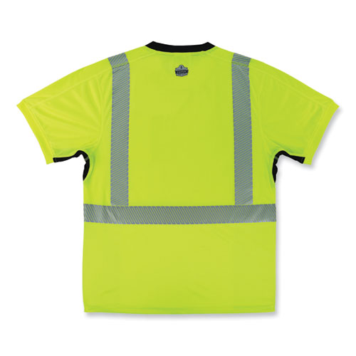 Glowear 8283bk Class 2 Lightweight Performance Hi-vis T-shirt, Polyester, Small, Lime