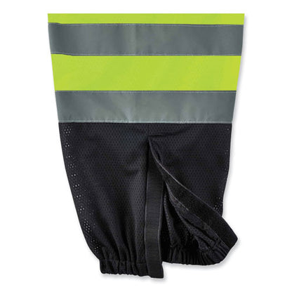 Glowear 8910bk Class E Hi-vis Pants With Black Bottom, Polyester, Small/medium, Lime