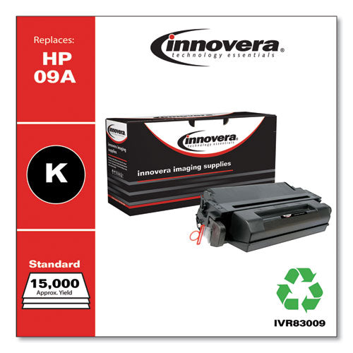 Remanufactured Black Toner, Replacement For 09a (c3909a), 15,000 Page-yield