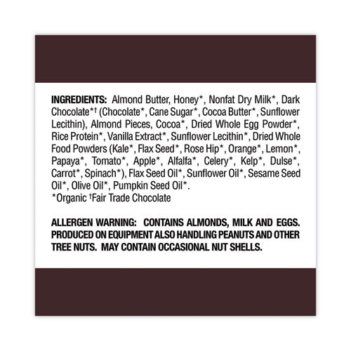 Refrigerated Protein Bar, Dark Chocolate Almond, 2.2 Oz Bar, 16/carton