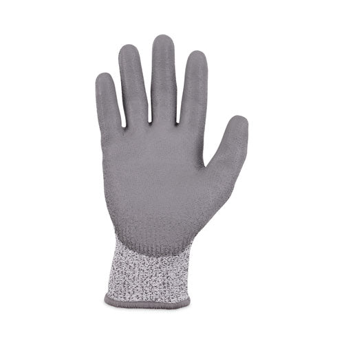 Proflex 7030 Ansi A3 Pu Coated Cr Gloves, Gray, Small, 12 Pairs/pack