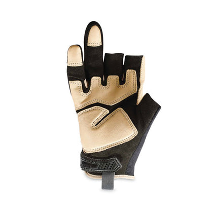 Proflex 720ltr Heavy-duty Leather-reinforced Framing Gloves, Black, 2x-large, Pair